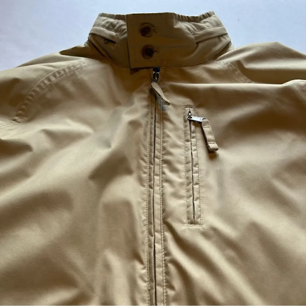 Lands' End Men's Jacket Full Zip Light Tan Size Medium(38-40)
